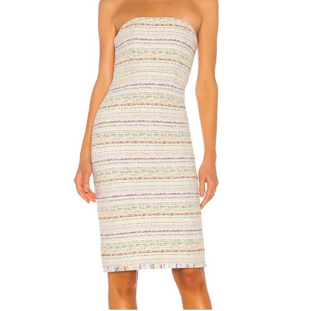 NDB Rosalie Multicolor Strapless Dress